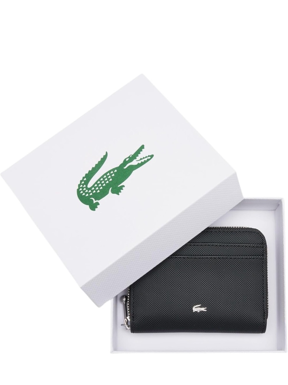 Lacoste Black Zip Card Wallet
